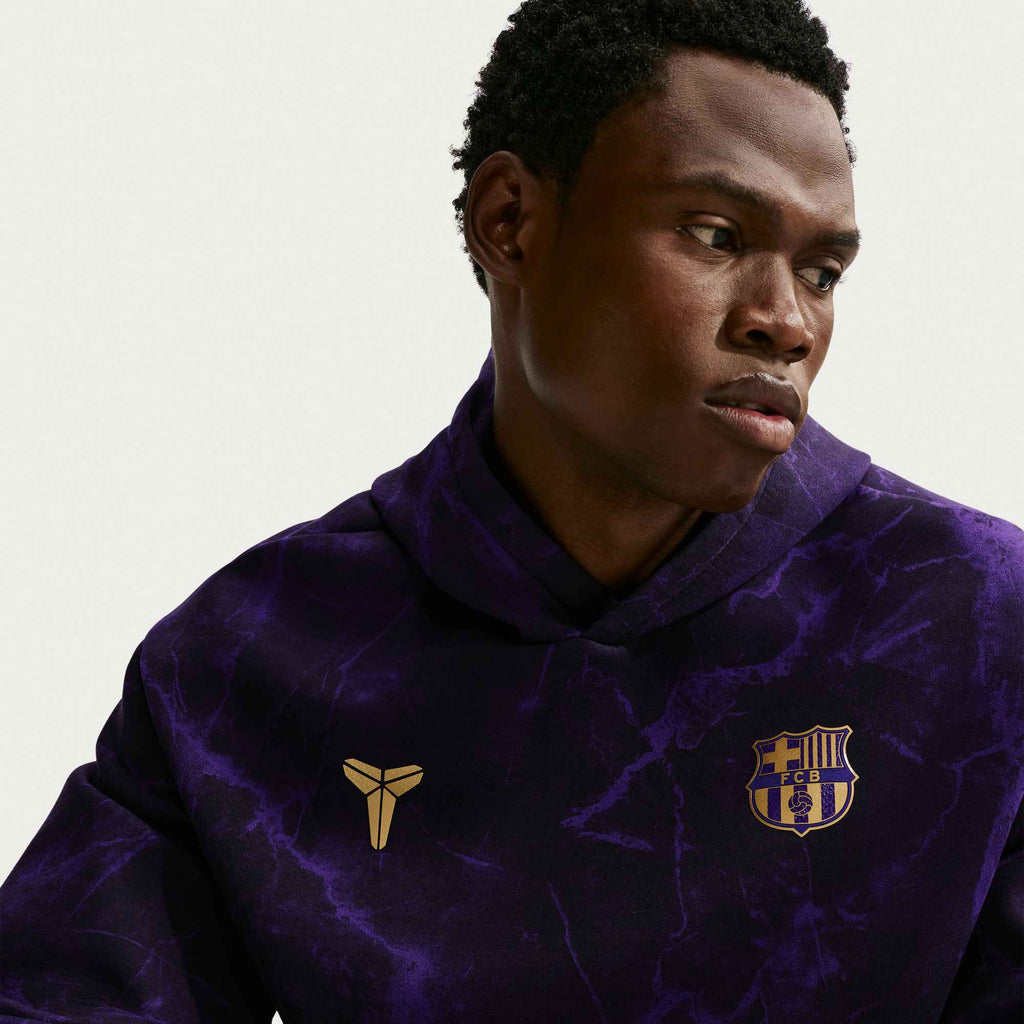 Nike FC Barcelona Away Men's Kobe Soccer Pullover Hoodie