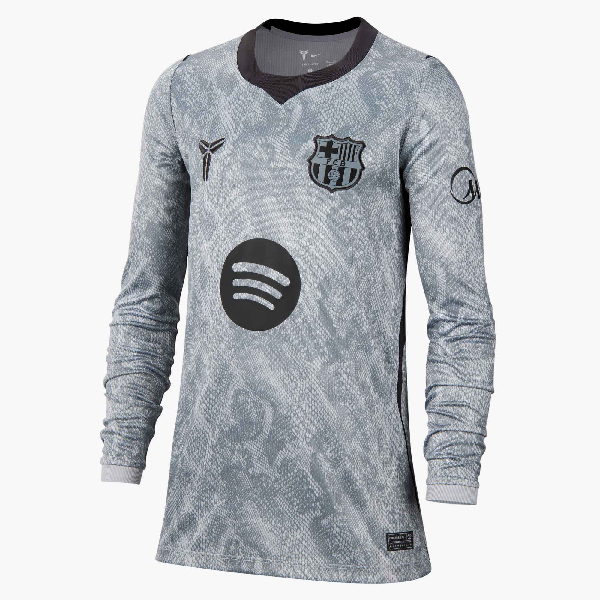 NIKE FC Barcelona 2026/27 Stadium Goalkeeper Away Big Kids' Kobe Dri-FIT Soccer Replica Jersey