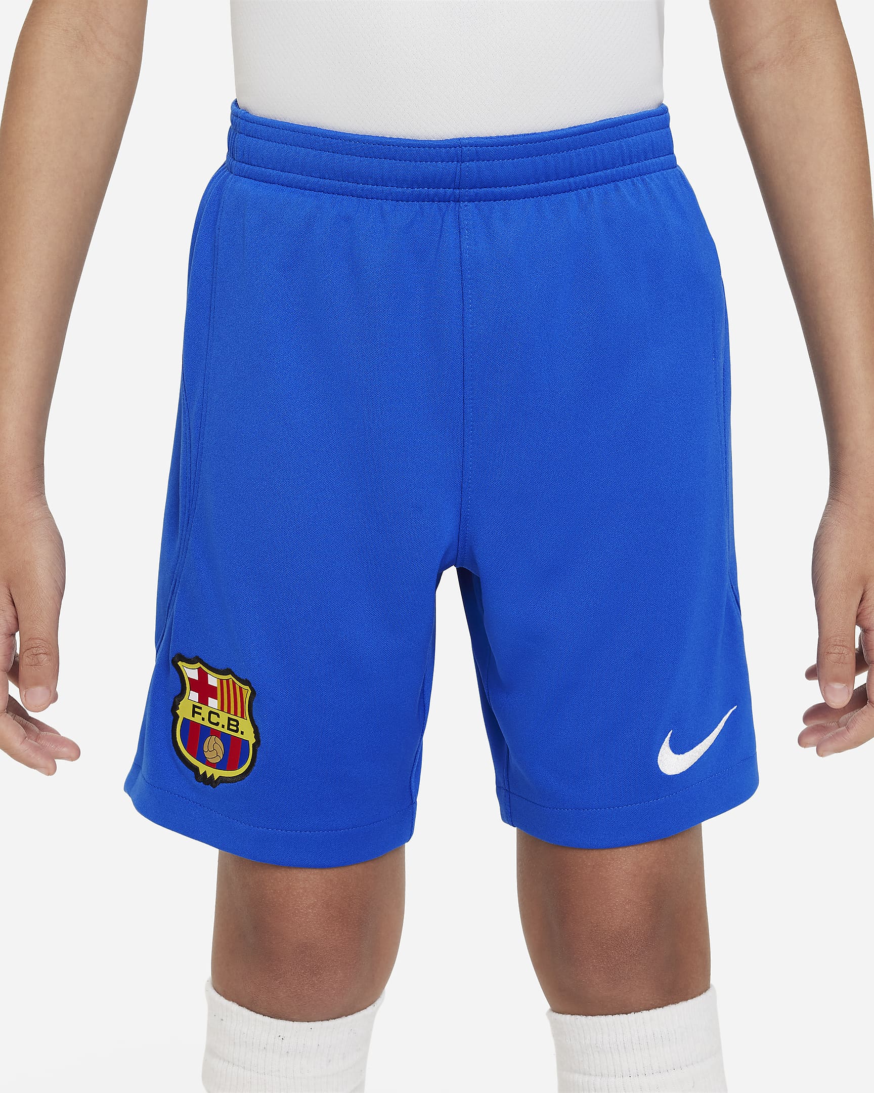 Nike FC Barcelona 2023/24 Stadium Away Big Kids' Dri-FIT Soccer Shorts