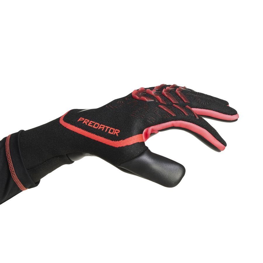 adidas Goalkeeper Gloves Predator Pro Stealth Victory - JF8900-ADIDAS by adidas | Available at Niky's Sports