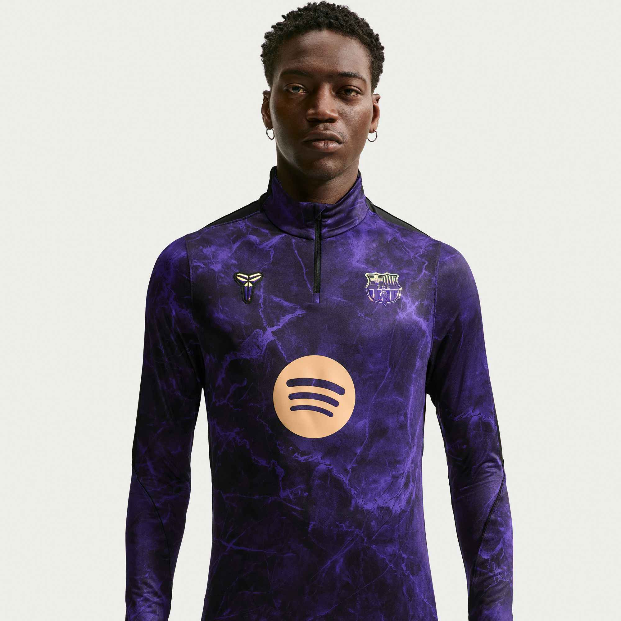 Nike FC Barcelona Strike Away Men's Kobe Dri-FIT Soccer Knit Pre-Match Drill Top - IQ1300-505-NIKE by Nike | Available at Niky's Sports