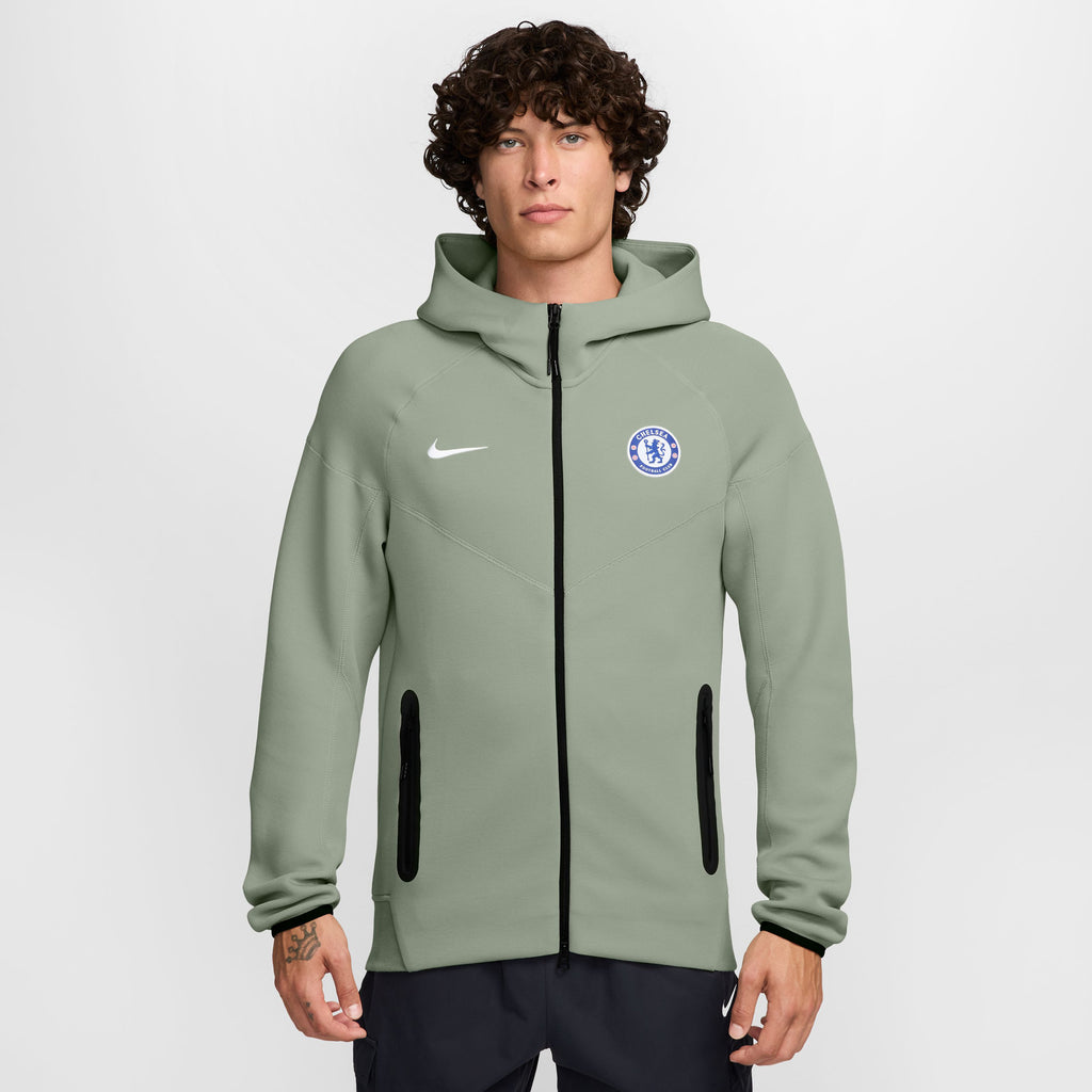 Nike Chelsea FC Tech Windrunner Men's Soccer Fleece Full-Zip Hoodie
