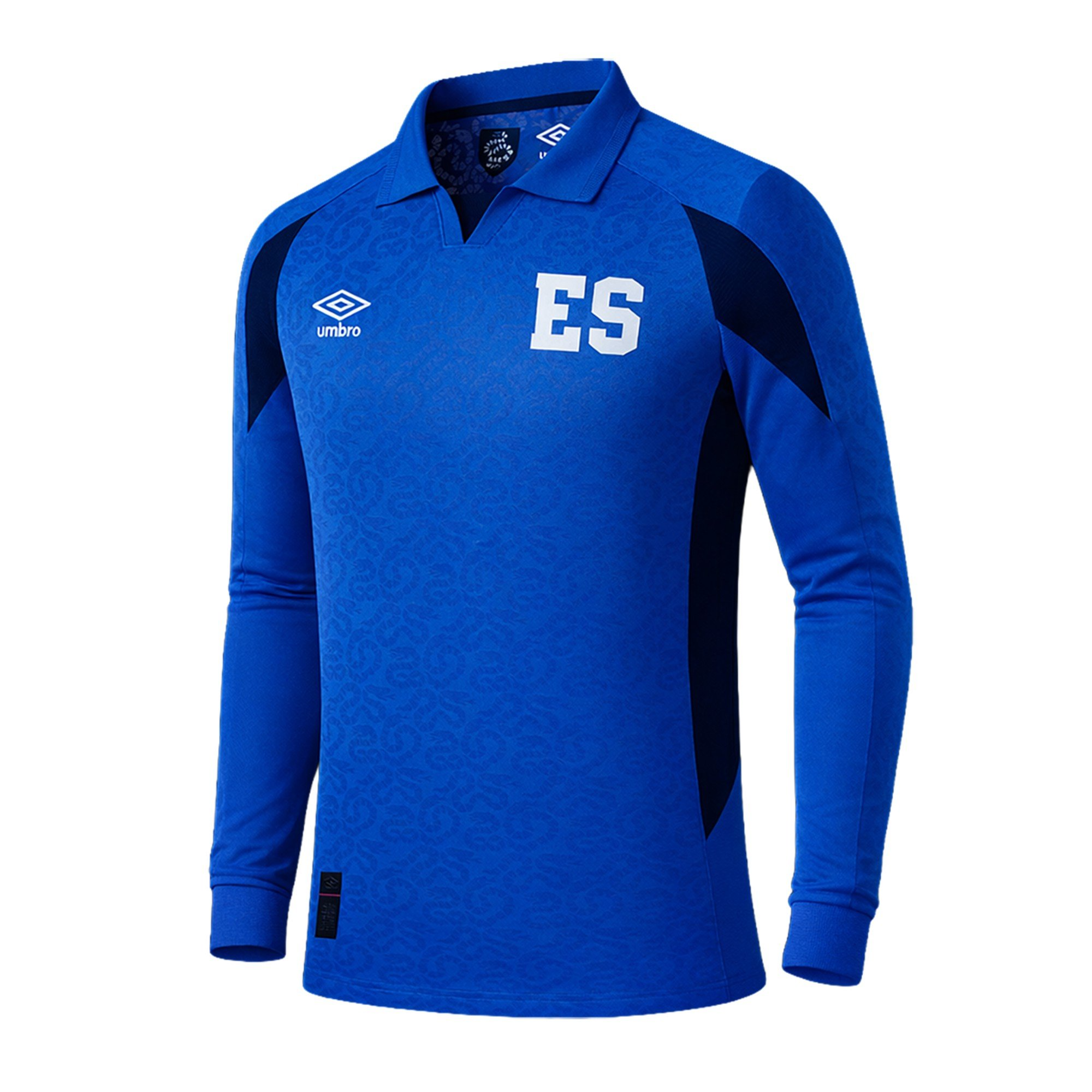 Umbro El Salvador Men's Home Long Sleeve Jersey 2026 - ESALS526101-BL1-UMBRO by Umbro | Available at Niky's Sports