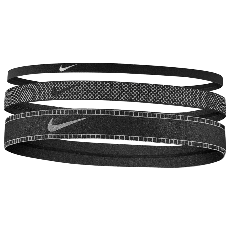 NIKE MIXED WIDTH HEADBANDS 3 PK REFLECTIVE - N.100.2040.047.OS-NIKE by Nike | Available at Niky's Sports