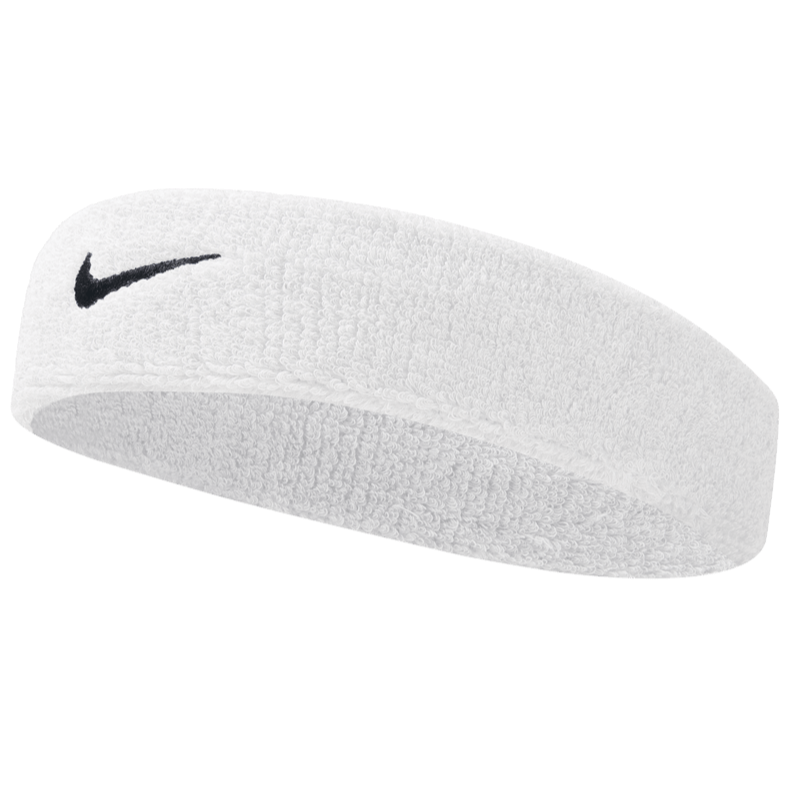 Nike Swoosh Headband White - NNN07101OS-NIKE by Nike | Available at Niky's Sports
