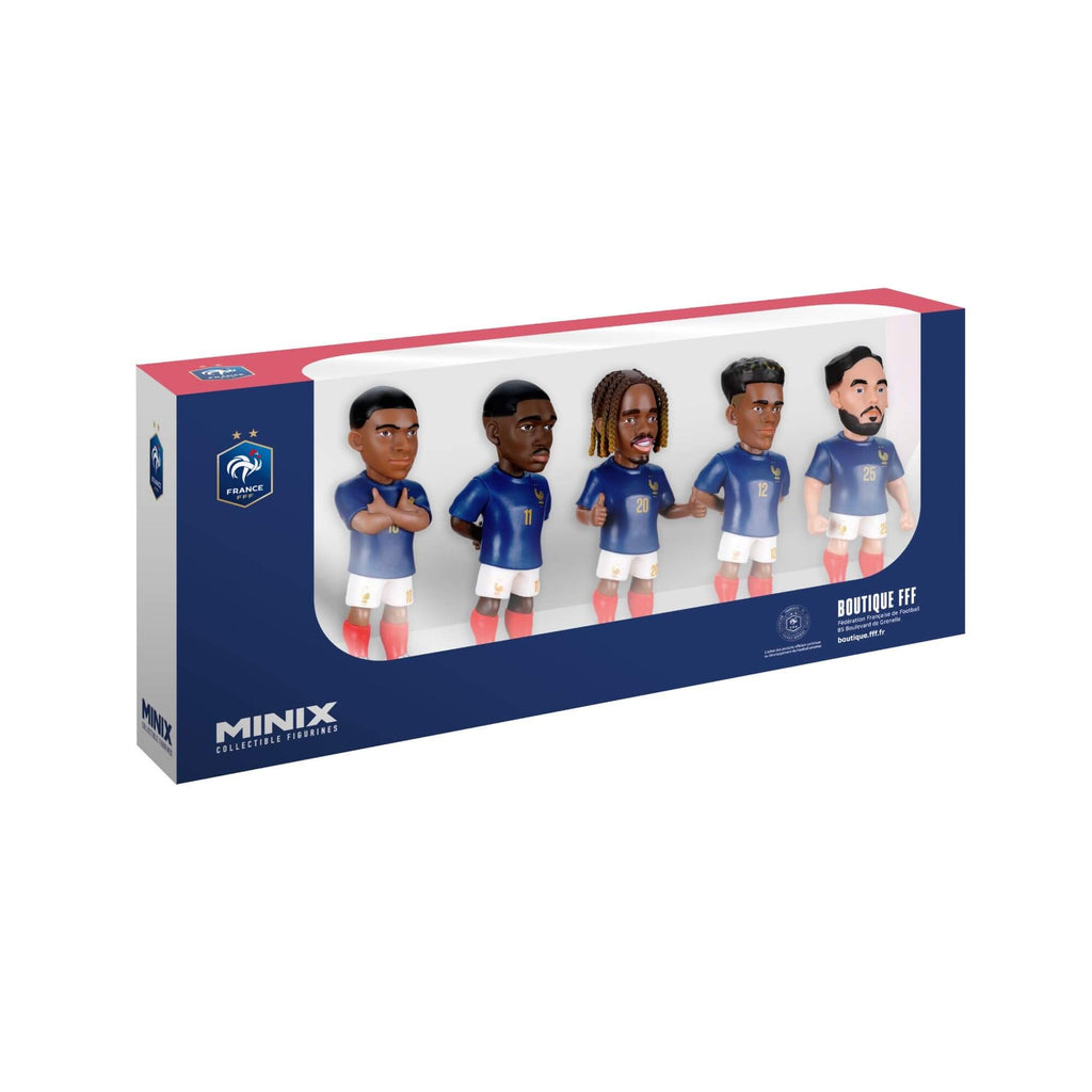 Minix France National Team 7CM 5-Pack - Mbappe, Dembele, Barcola, Doue and Cherki - 23653-MINIX by Minix | Available at Niky's Sports