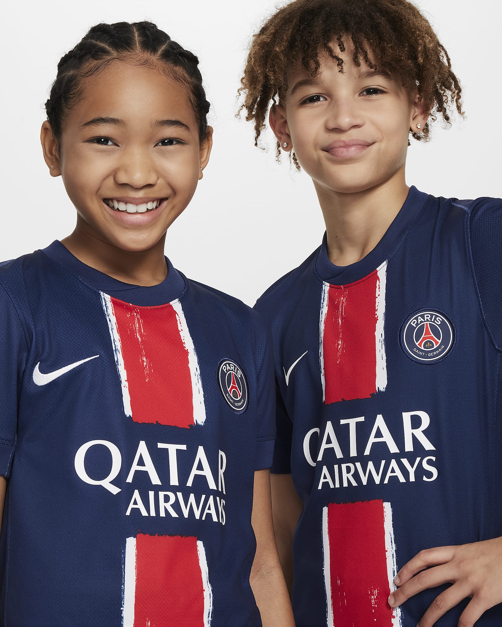 Nike Paris Saint-Germain 2024/25 Stadium Home Big Kids' Dri-FIT Soccer Replica Jersey - FN9155-411-NIKE by Nike | Available at Niky's Sports