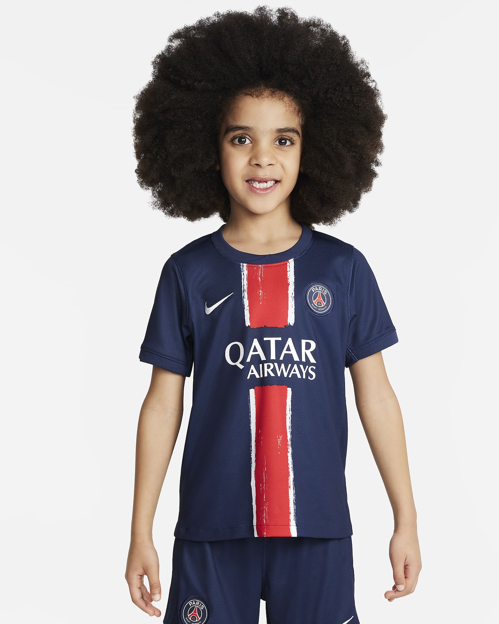 Nike Paris Saint-Germain 2024 Stadium Home Little Kids' Soccer Replica 3-Piece Kit - FN9235-411-NIKE by Nike | Available at Niky's Sports
