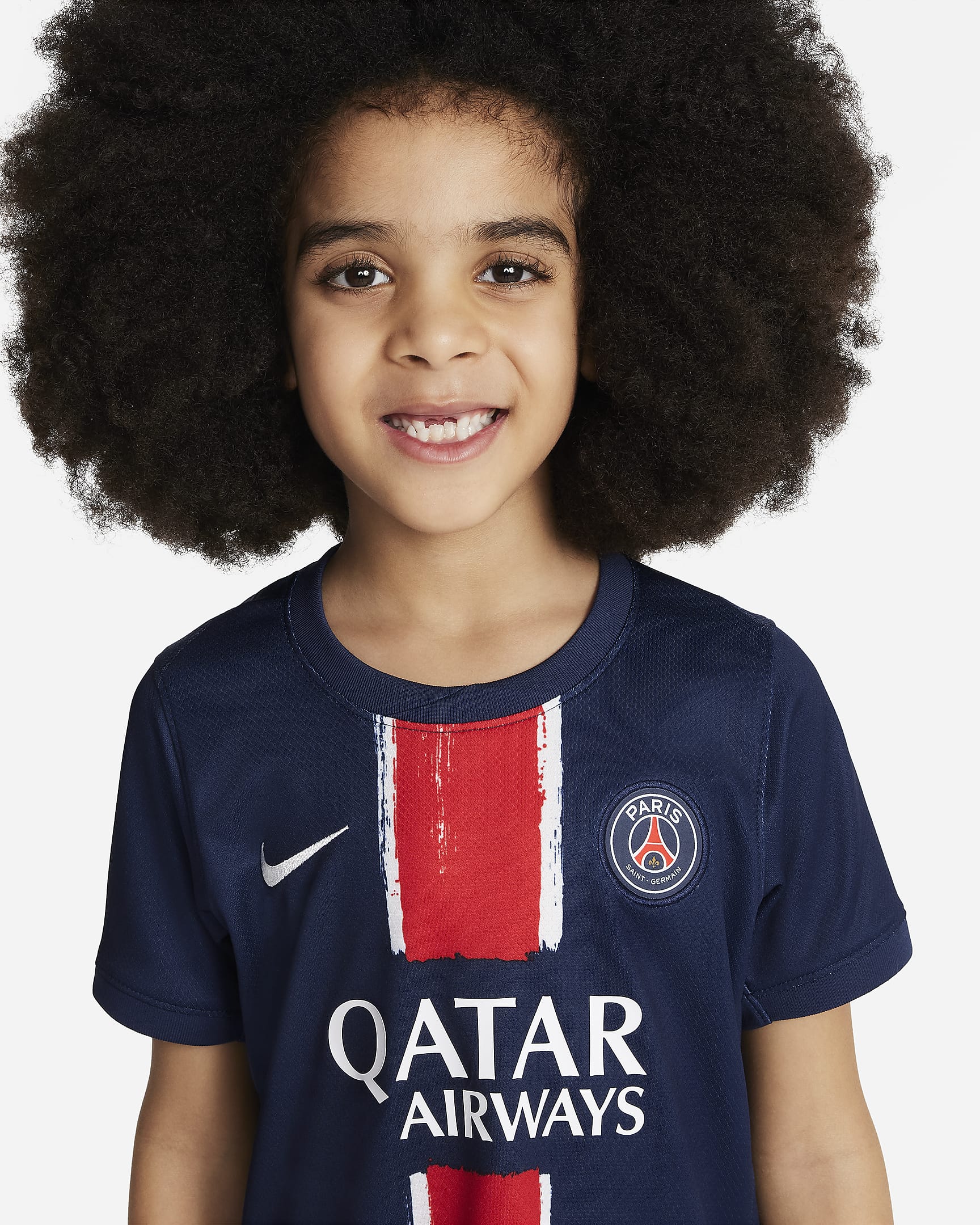 Nike Paris Saint-Germain 2024 Stadium Home Little Kids' Soccer Replica 3-Piece Kit - FN9235-411-NIKE by Nike | Available at Niky's Sports