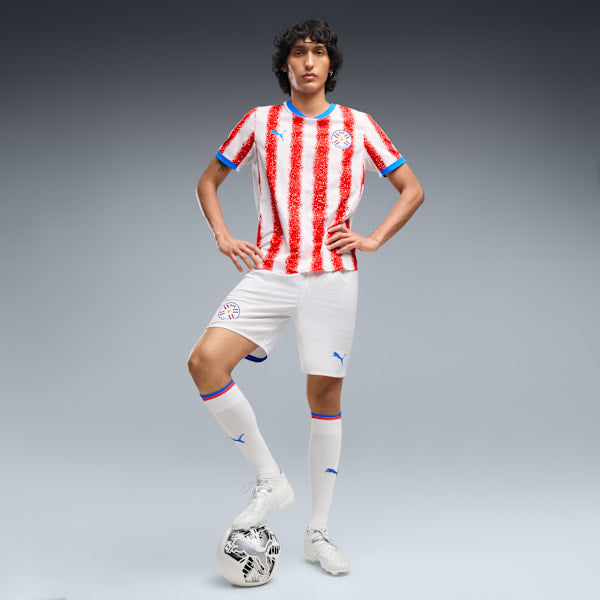 Puma Paraguay 26 Authentic Home Men's Soccer Jersey - 783301-01-PUMA by Puma | Available at Niky's Sports