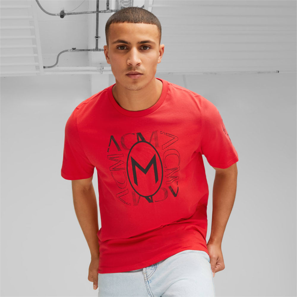 PUMA AC Milan Tee - 772314-01-PUMA by Puma | Available at Niky's Sports