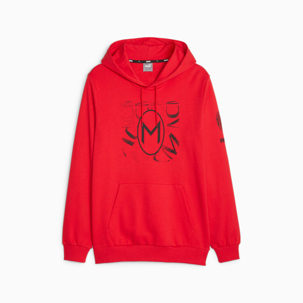 Puma AC Milan Core Hoodie - 772316-01-PUMA by Puma | Available at Niky's Sports