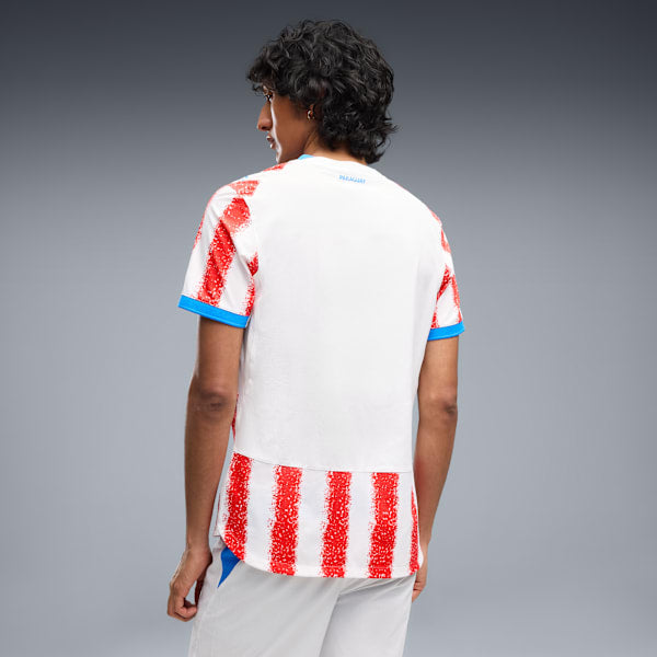 Puma Paraguay 26 Authentic Home Men's Soccer Jersey - 783301-01-PUMA by Puma | Available at Niky's Sports
