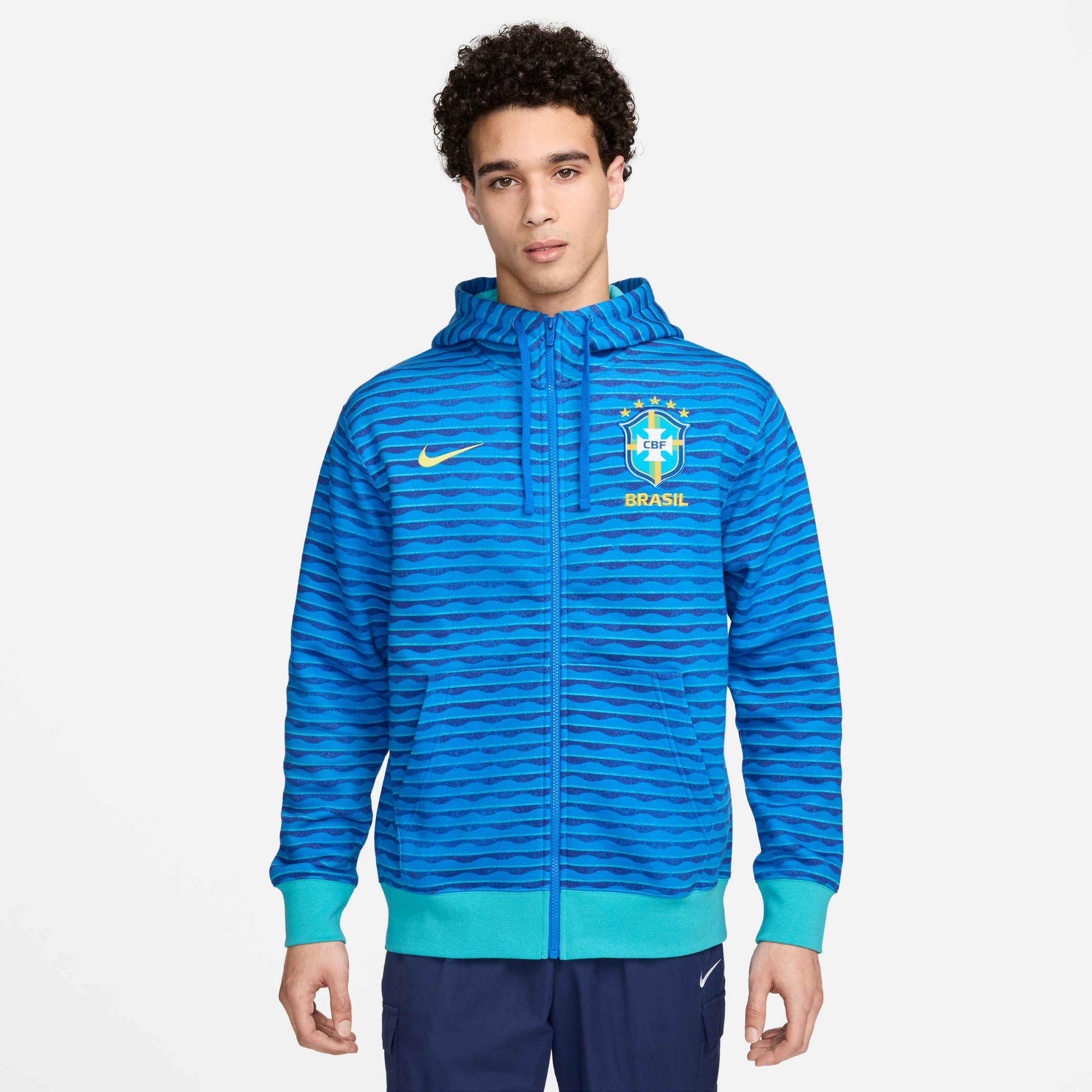 Nike Brazil Men's NSW Club Full-Zip Hoodie