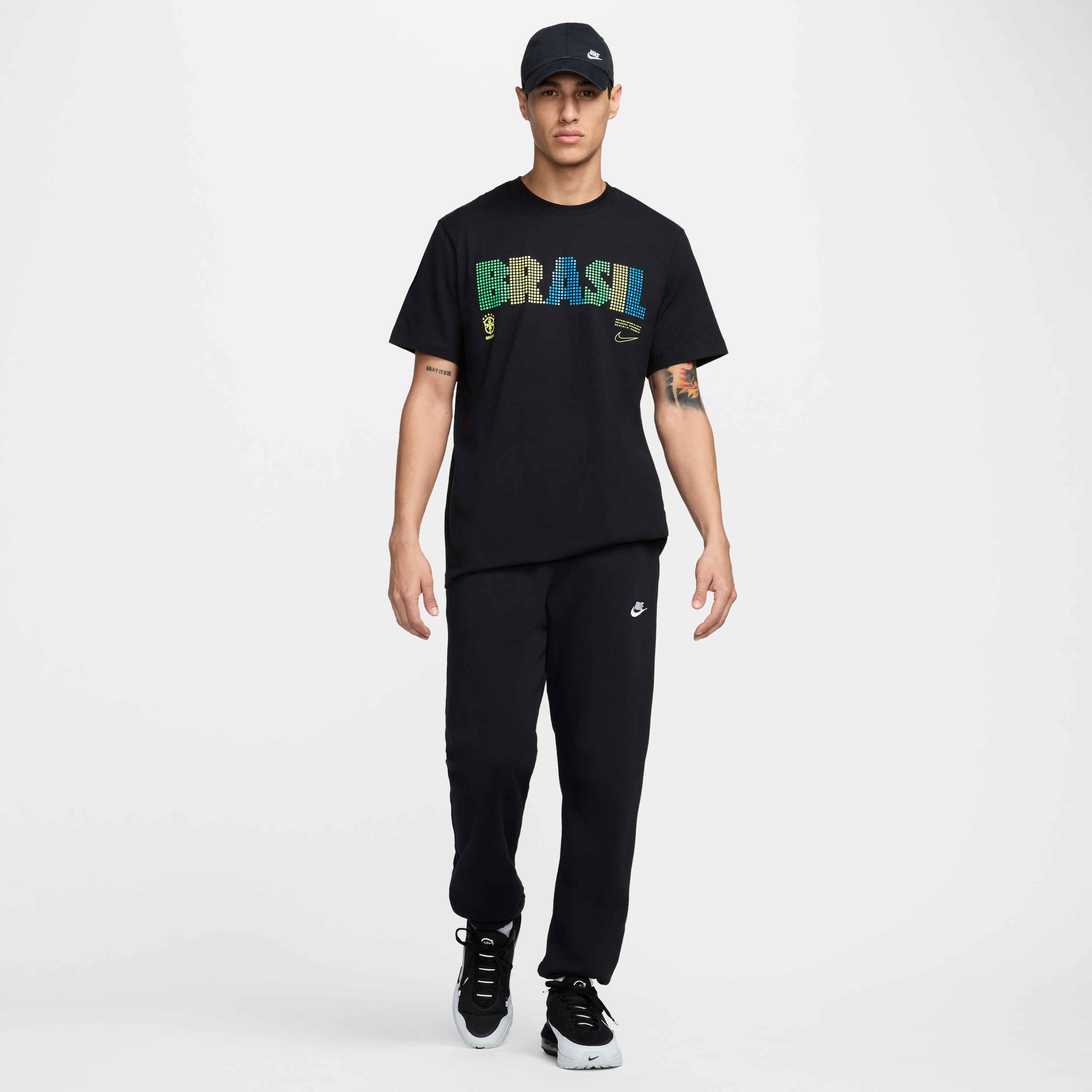 Nike Brazil Men's Lights Tee - FV8987-010-NIKE by Nike | Available at Niky's Sports