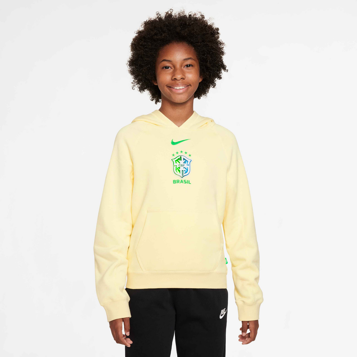 Nike Brazil Kids NSW Nike Air Hoodie - FJ8120-744-NIKE by Nike | Available at Niky&#39;s Sports