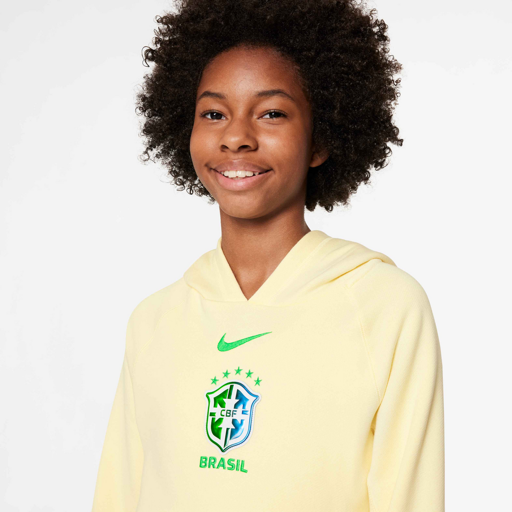 Nike Brazil Kids NSW Nike Air Hoodie - FJ8120-744-NIKE by Nike | Available at Niky's Sports