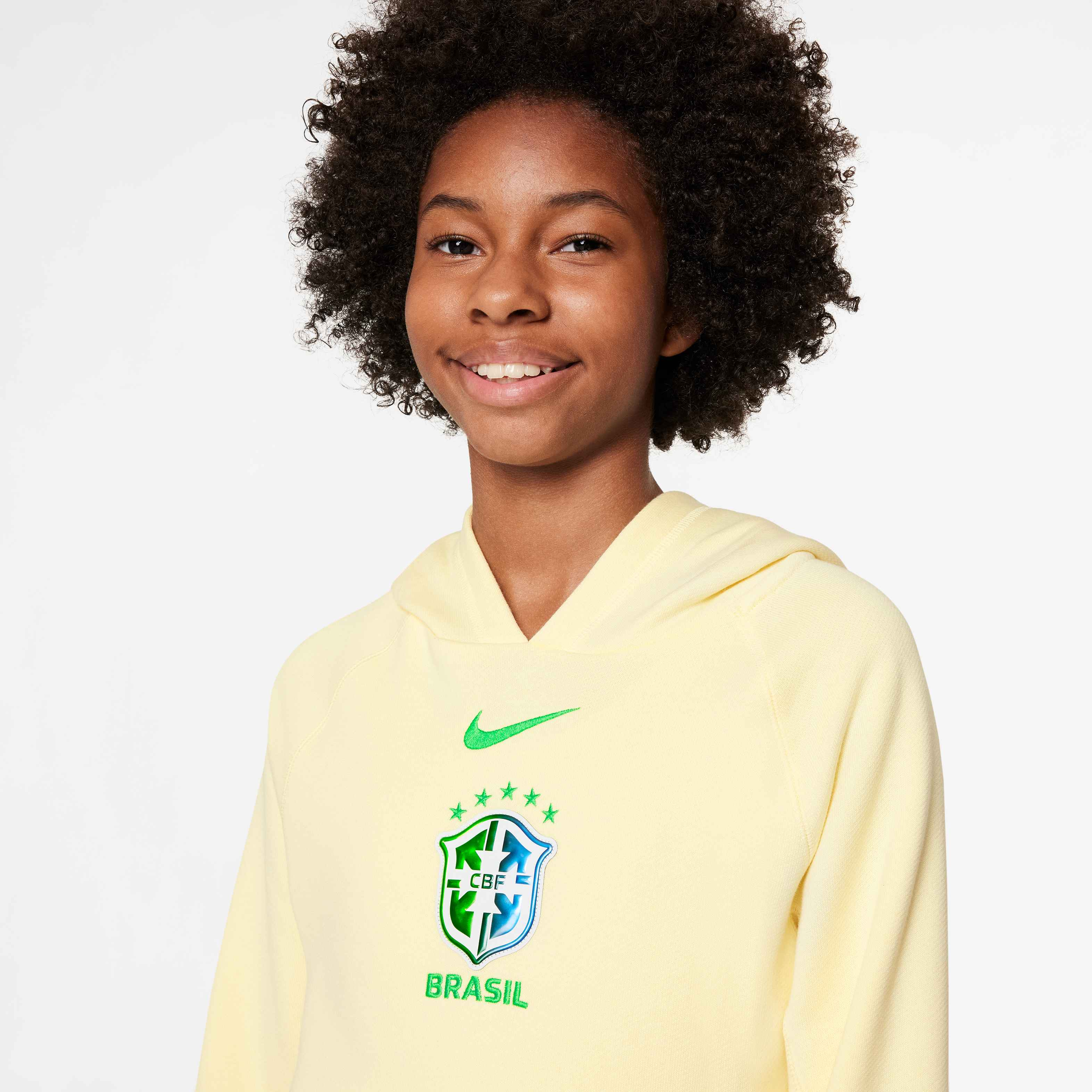 Nike Brazil Kids NSW Nike Air Hoodie - FJ8120-744-NIKE by Nike | Available at Niky's Sports