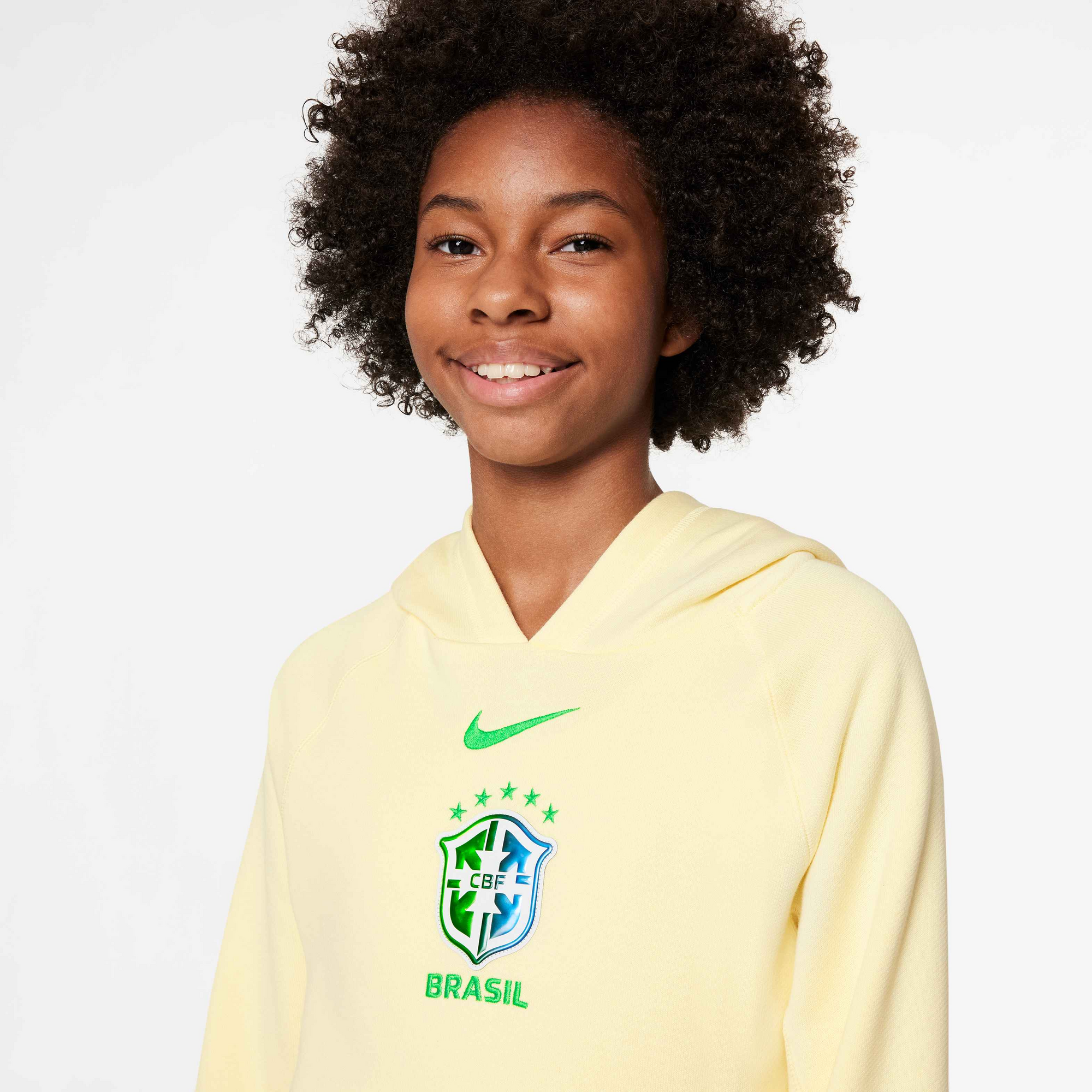 Nike Brazil Kids NSW Nike Air Hoodie - FJ8120-744-NIKE by Nike | Available at Niky's Sports