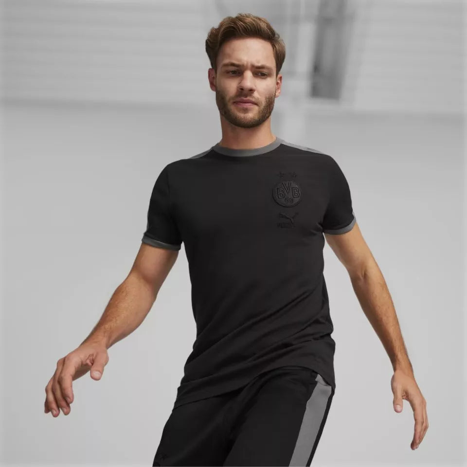Puma Borussia Dortmund Ftblheritage T7 Tee - 769572-06-PUMA by Puma | Available at Niky's Sports