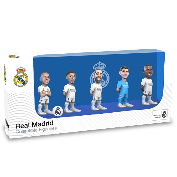 Minix Real Madrid 7 cm 5-Pack - Mbappe, Belingham, Carbajal, Courtois, Vinicius - 18352-MINIX by Minix | Available at Niky's Sports
