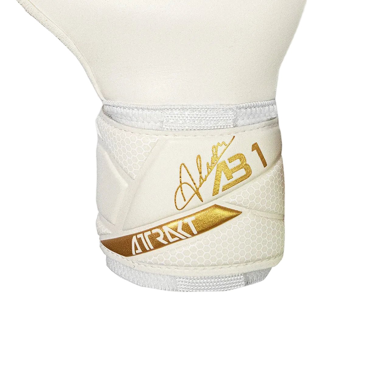 Reusch Attrakt AB1 Duo Goalkeeper Gloves (White/Gold) - 5670001-1130 by Reusch | Available at Niky's Sports