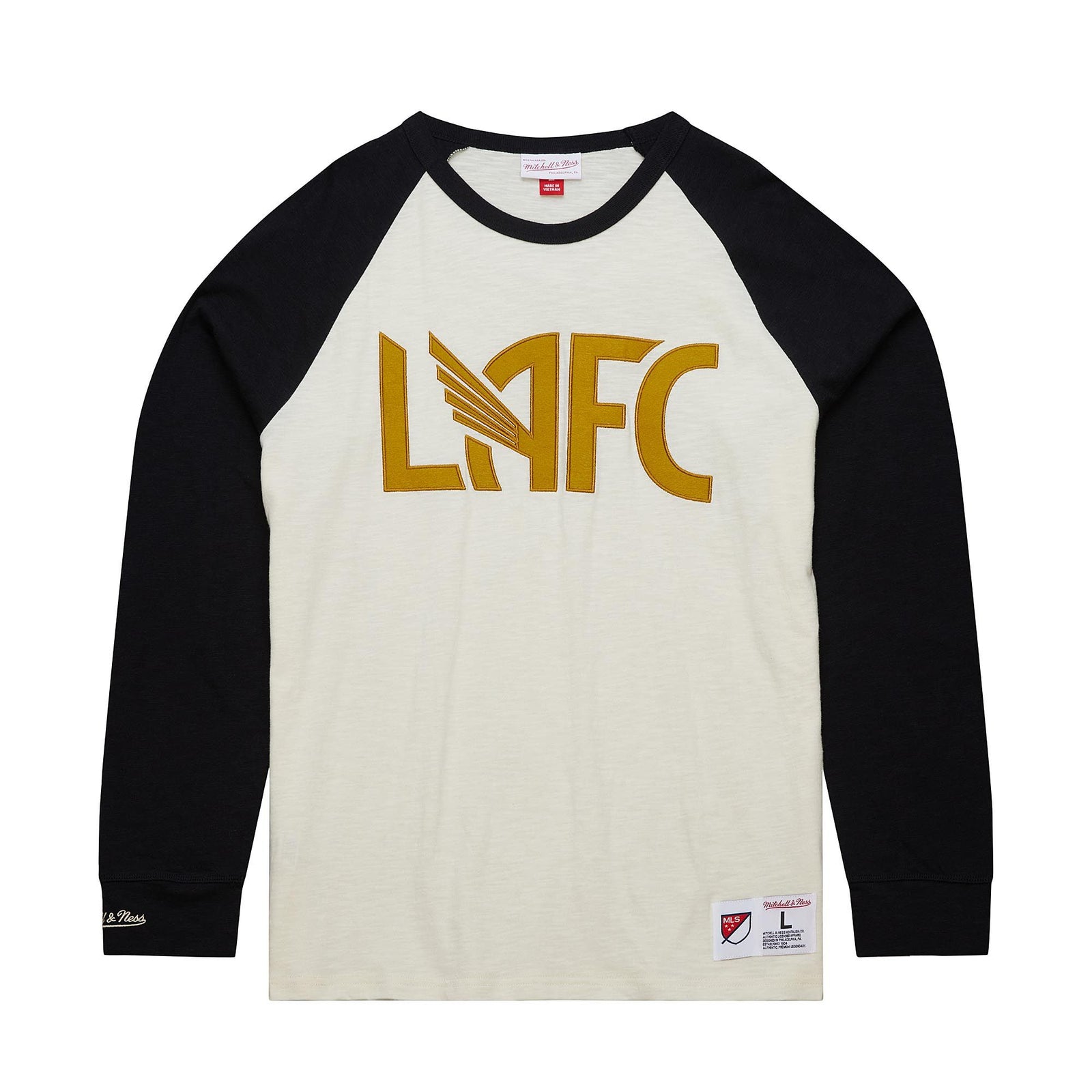 Mitchell and Ness LAFC Legendary Slub Long Sleeve Tee - TCRW7206-LAFYYPPPCRE-MITCHELL & NESS by Mitchell & Ness | Available at Niky's Sports