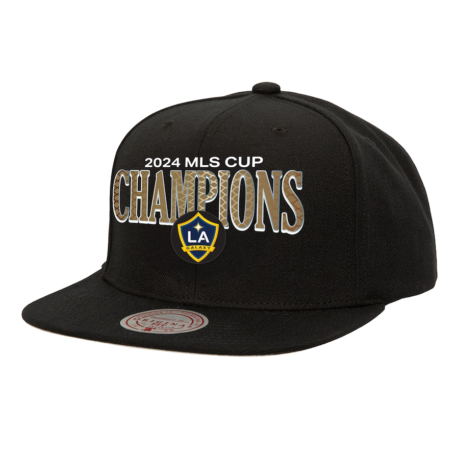 Mitchell and Ness LA Galaxy 2024 MLS Cup Champions Hat - HS13778-LAGBLCK-MITCHELL & NESS by Mitchell & Ness | Available at Niky's Sports
