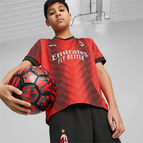 Puma AC Milan Home Youth Replica Jersey 23/24 - 770385-01-PUMA by Puma | Available at Niky's Sports