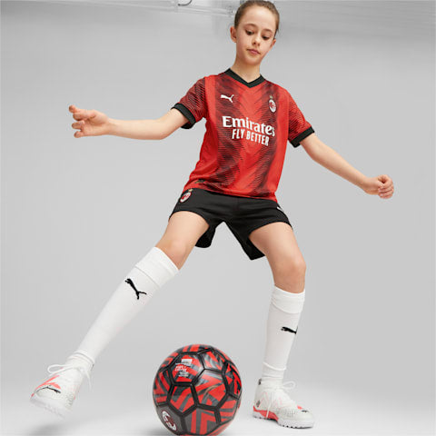 Puma AC Milan Home Youth Replica Jersey 23/24 - 770385-01-PUMA by Puma | Available at Niky's Sports