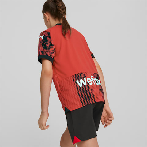 Puma AC Milan Home Youth Replica Jersey 23/24 - 770385-01-PUMA by Puma | Available at Niky's Sports