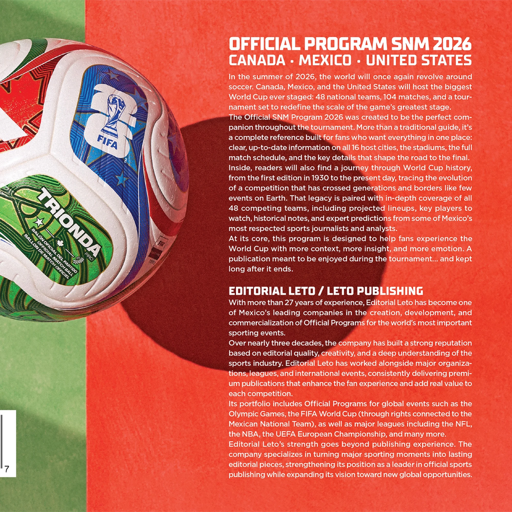 OFFICIAL PROGRAM SNM 2026 WORLD CUP