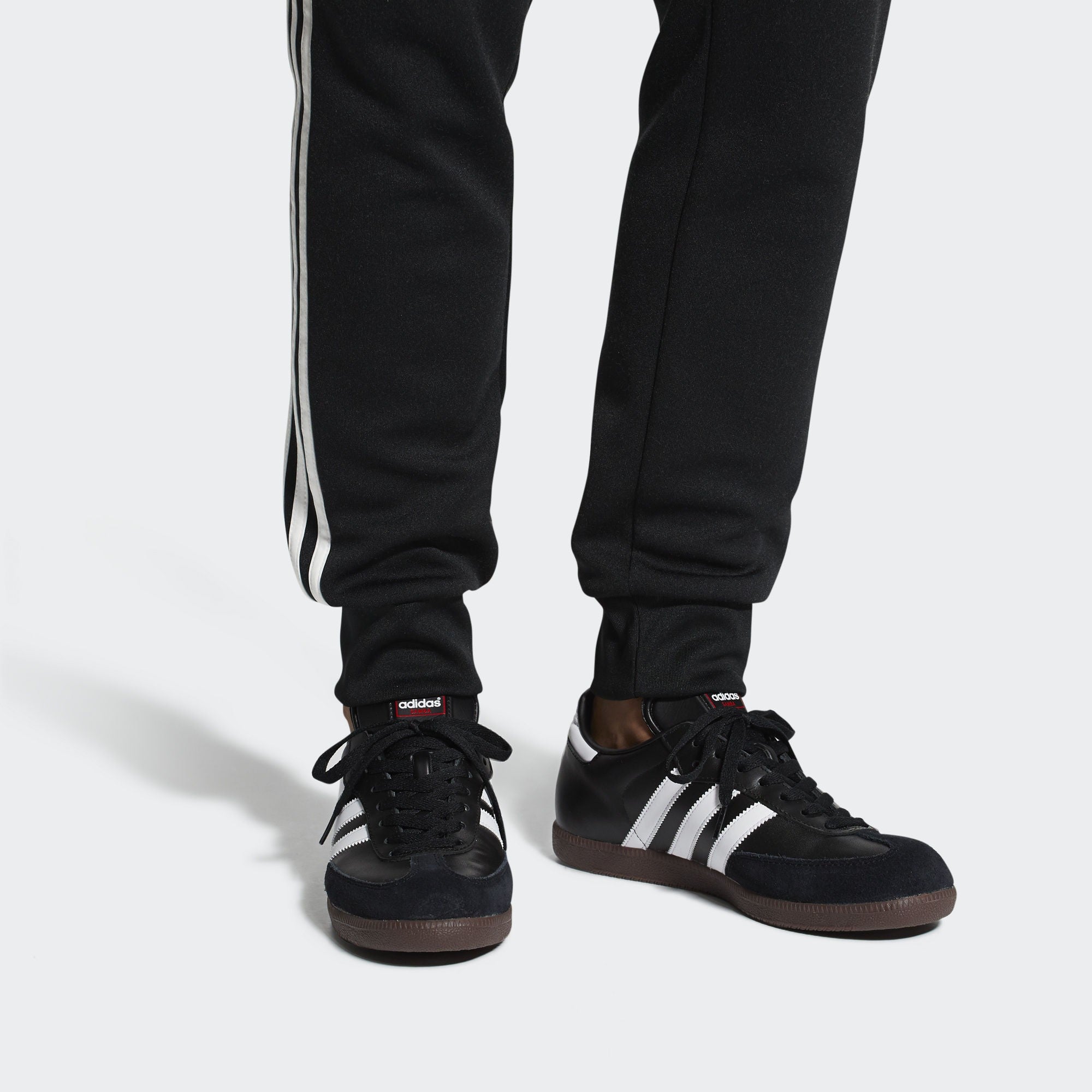 adidas Samba Leather Indoor Shoes Classic - Black/White - 019000-ADIDAS by Adidas | Available at Niky's Sports