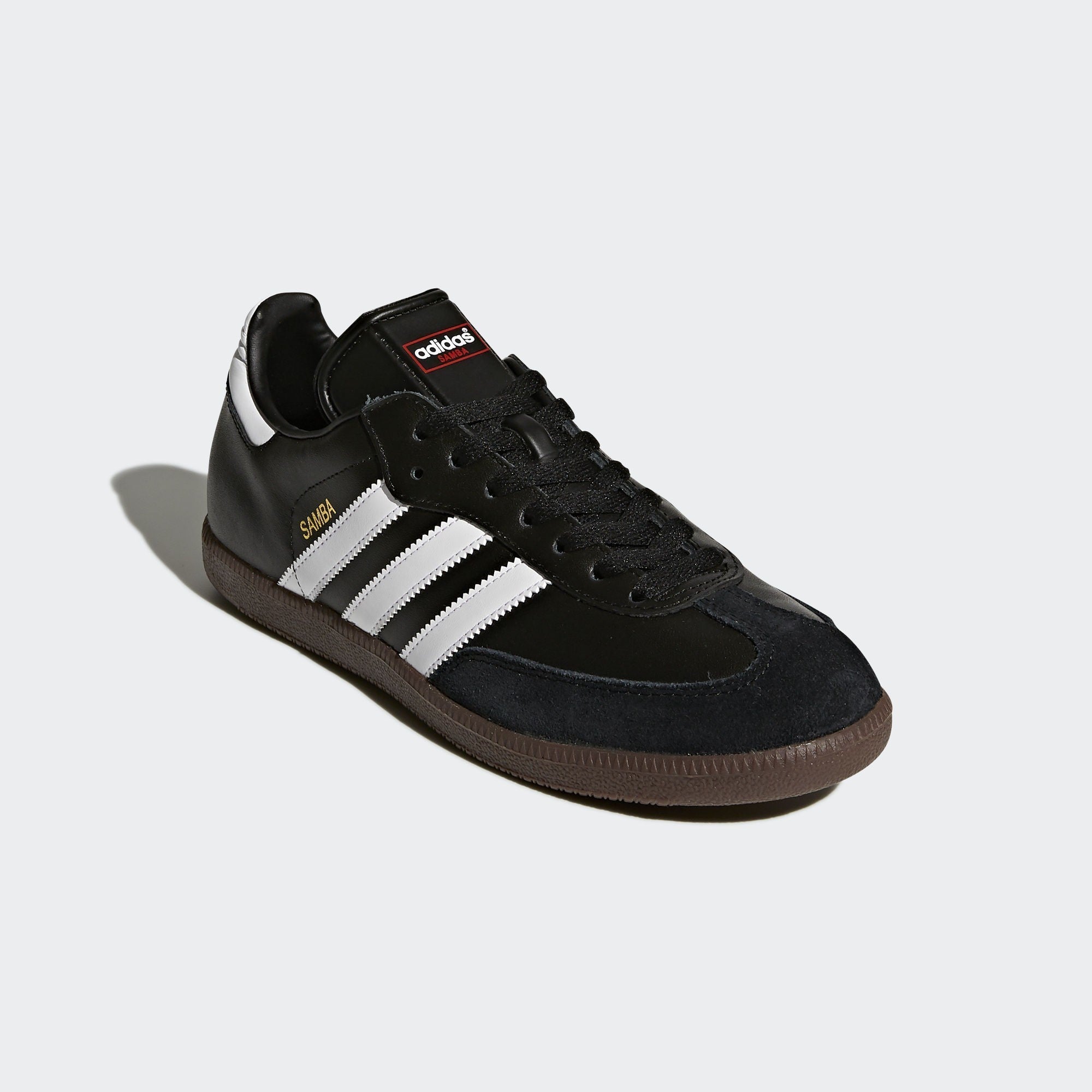 adidas Samba Leather Indoor Shoes Classic - Black/White - 019000-ADIDAS by Adidas | Available at Niky's Sports