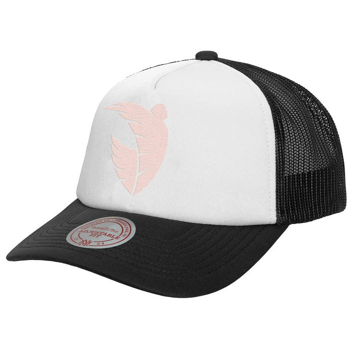 Mitchell and Ness Angel City FC Classic Emblem Trucker Hat - 5HSSMO21427-ACFWHBK-MITCHELL & NESS by Mitchell & Ness | Available at Niky's Sports