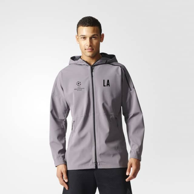 Z.N.E. 90/10 Jacket Grey/Black Men's - B46970-ADIDAS by Adidas | Available at Niky's Sports