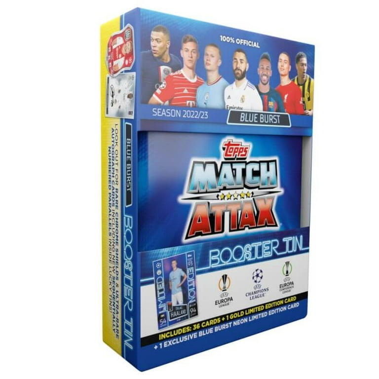 TOPPS UEFA CHAMPIONS LEAGUE MATCH ATTAX 22/23 MINI TIN SOCCER TRADING