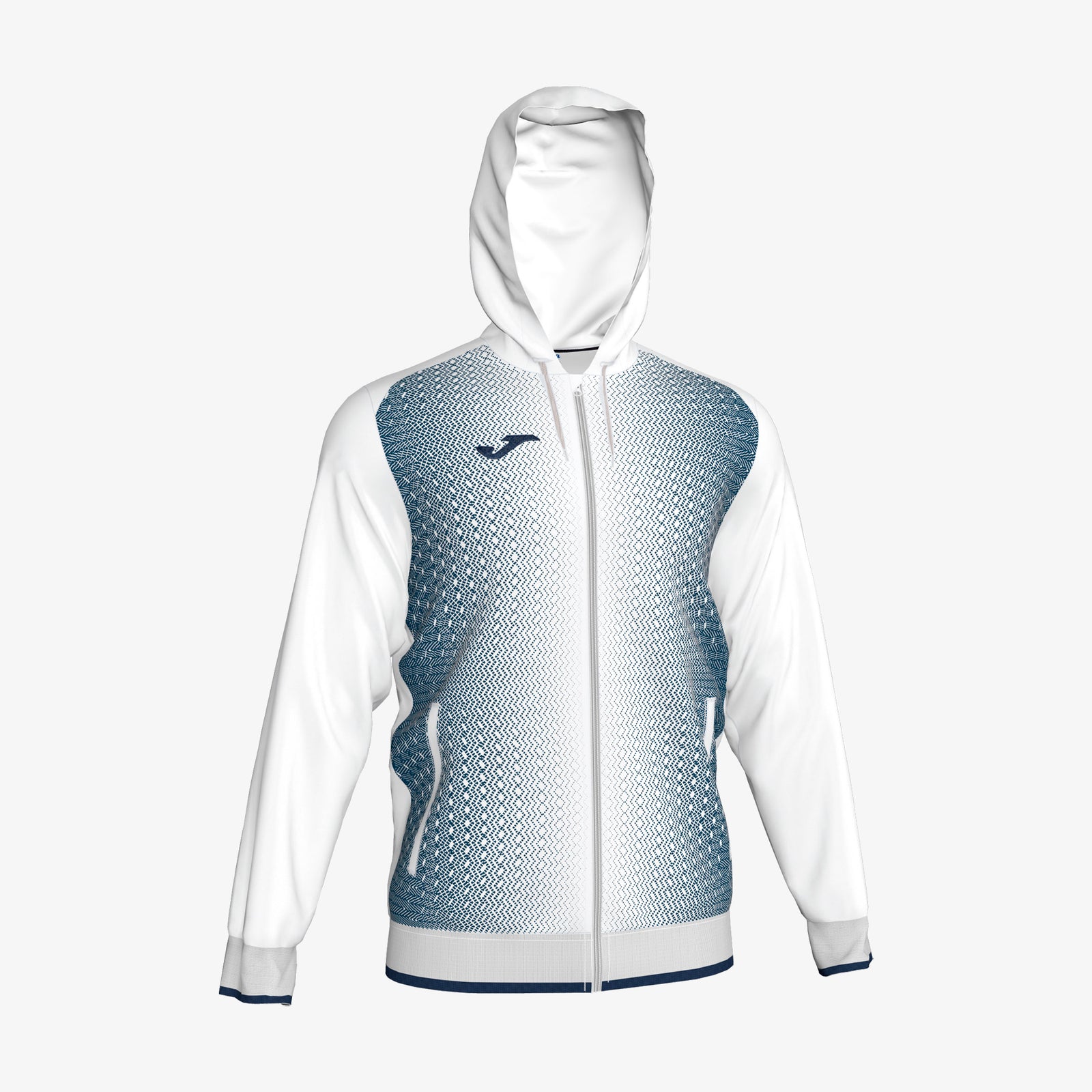 Supernova Hooded Jacket - White/Navy - 101285.203-JOMA by Joma | Available at Niky's Sports