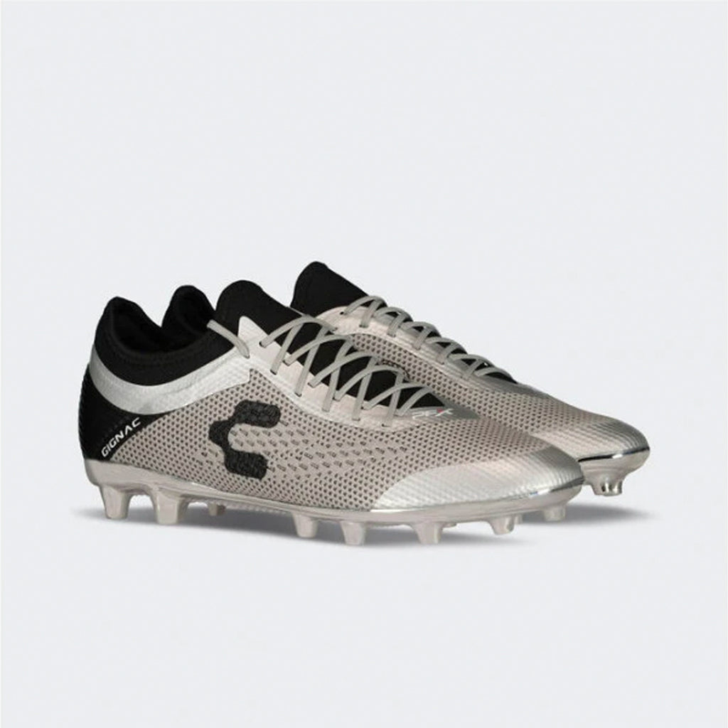 PFX Gignac FirmGround Soccer Cleats - Silver