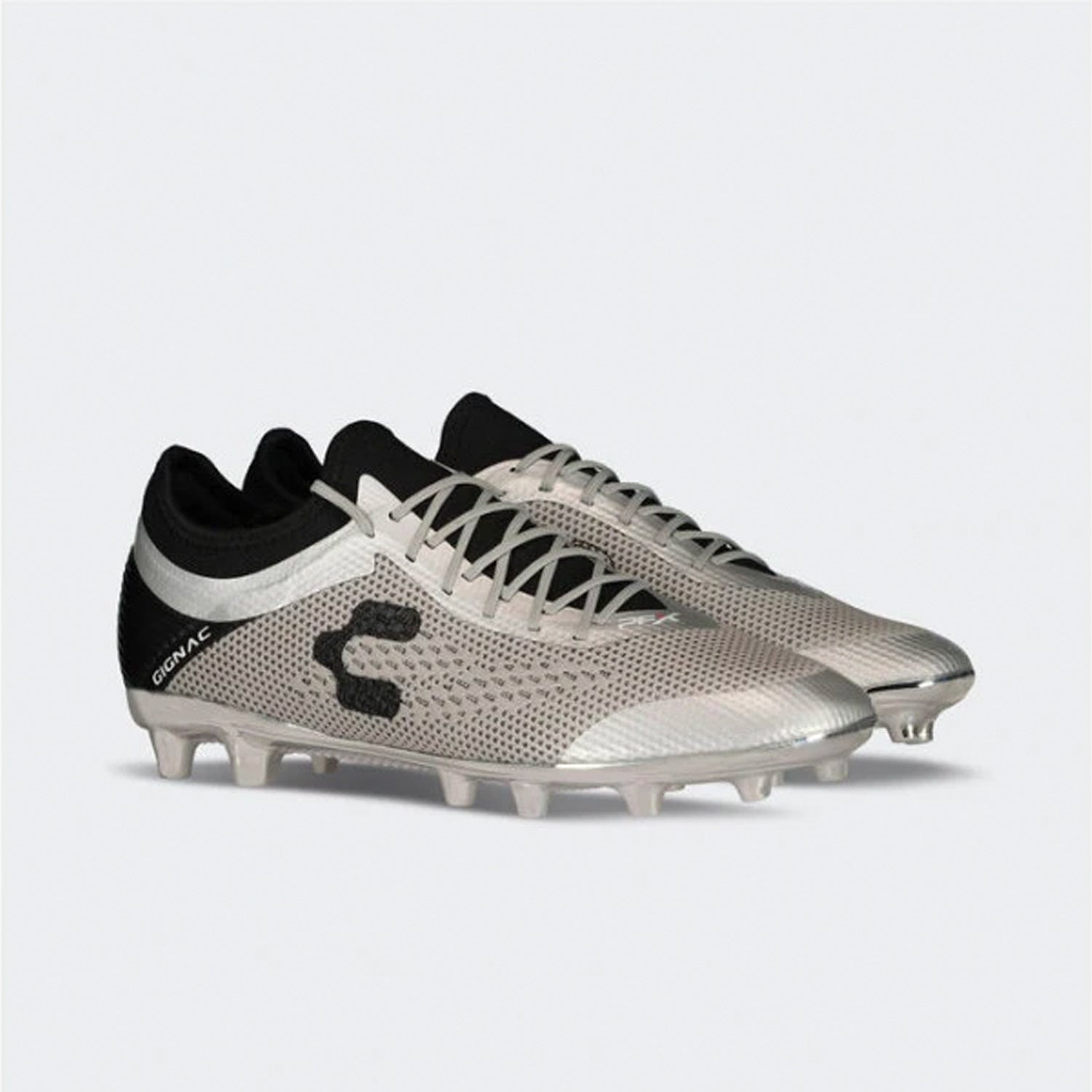 PFX Gignac FirmGround Soccer Cleats - Silver