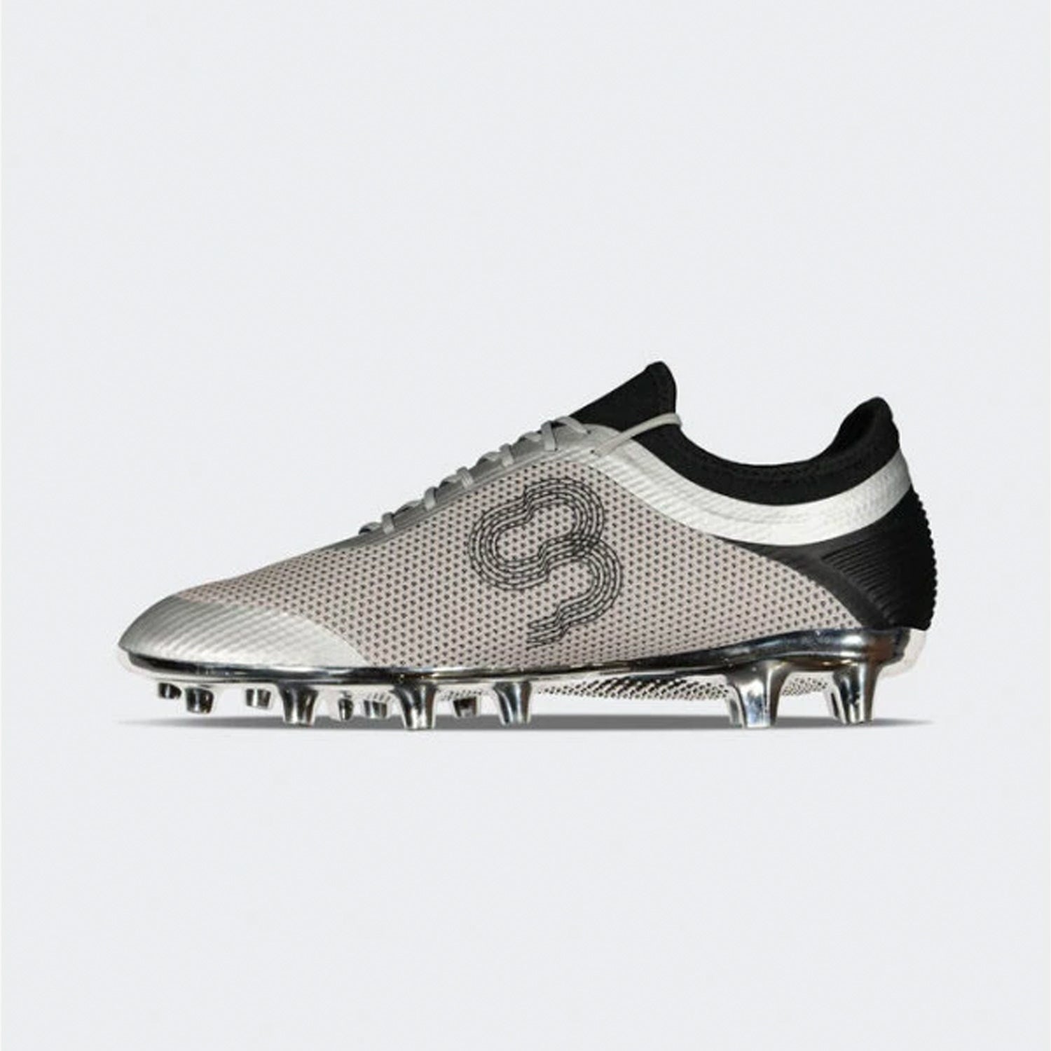 PFX Gignac FirmGround Soccer Cleats - Silver