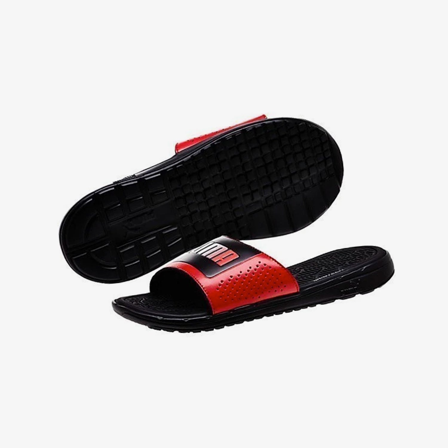 Men's Foamcat Slide Basic Sandals - Black/Red