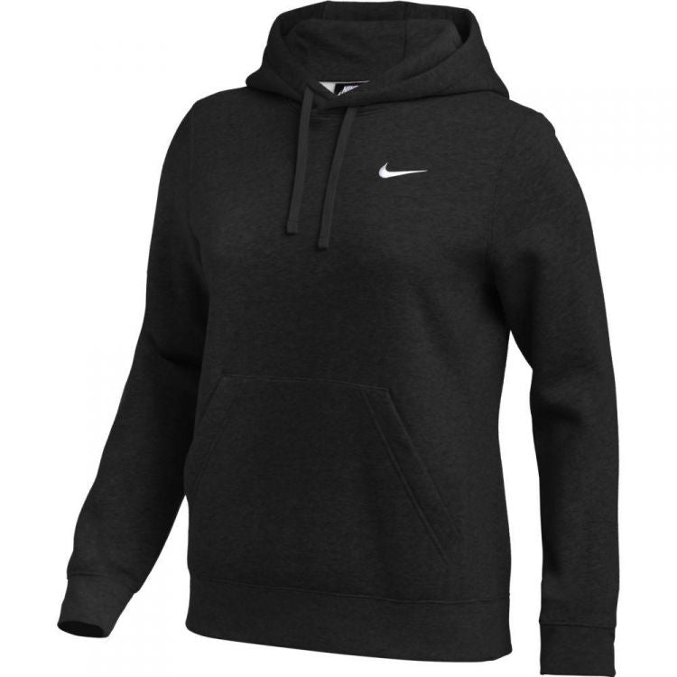 NIKE WOMEN'S TEAM CLUB PULLOVER HOODIE - CJ1789-010-NIKE by Nike | Available at Niky's Sports