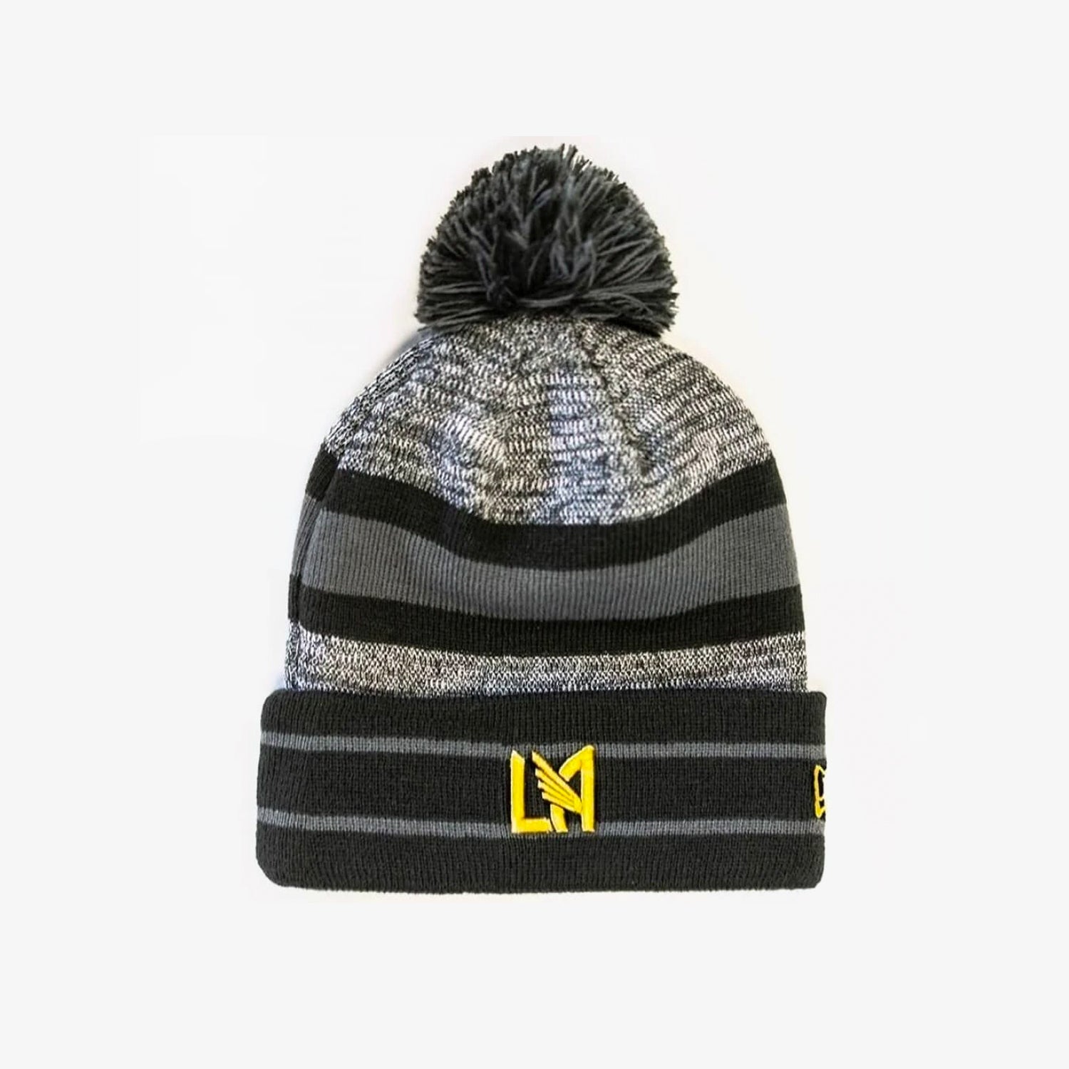 LAFC Pom Knit Beanie Gray/Black