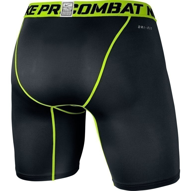 Pro Core Compression Shorts - Black Volt - 519977-017-NIKE by Nike | Available at Niky's Sports