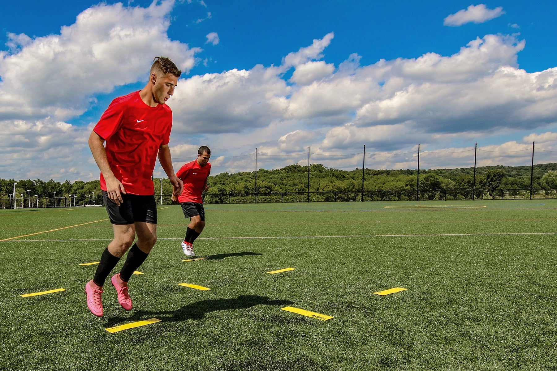 Flat Rectangle Markers Red - 16A3001-KWIKGOAL by Kwikgoal | Available at Niky's Sports