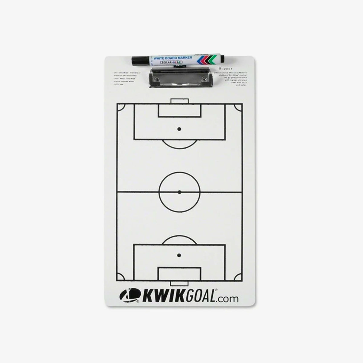 Soccer Dry Erase Clipboard - 18B301-KWIKGOAL by Kwikgoal | Available at Niky&#39;s Sports