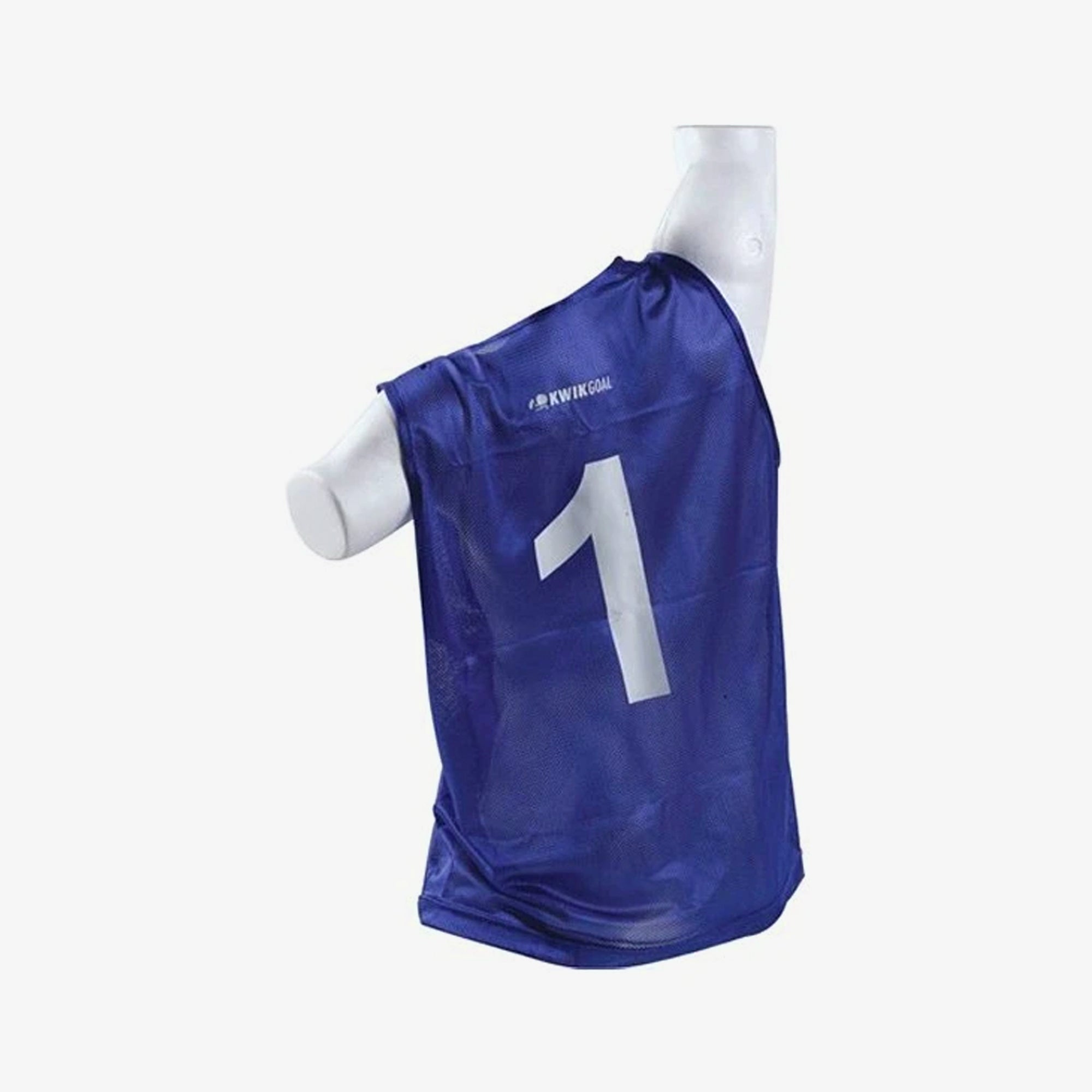 Kwikgoal Kid's Numbered Practice Vests # 1-18 - Royal