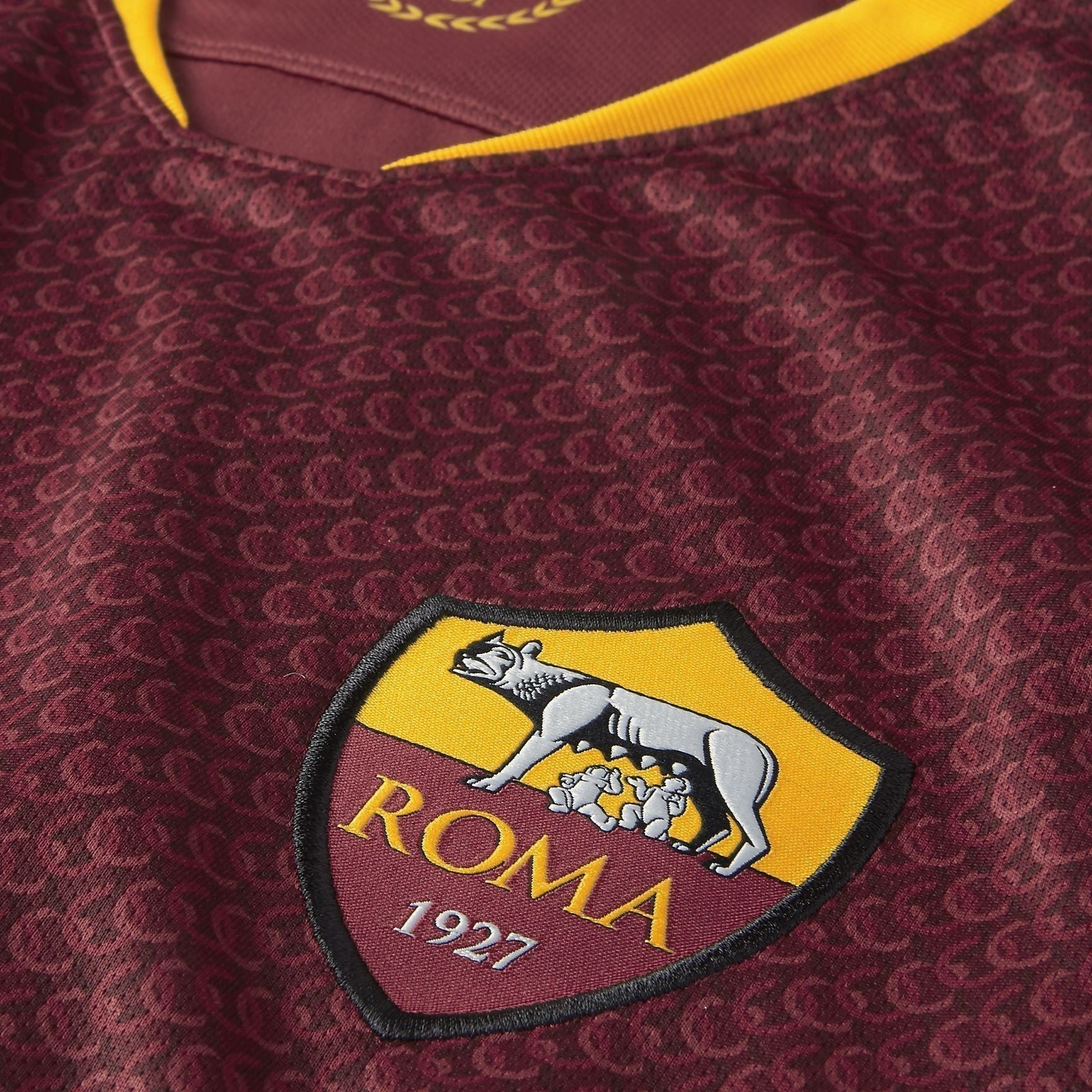 Men's AS Roma Home 18/19 Stadium Jersey - Team Red/University Gold