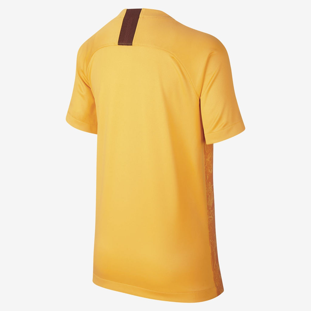 Kid's A.S. Roma 18/19 Third Jersey - Gold/Circuit Orange/Mars Stone